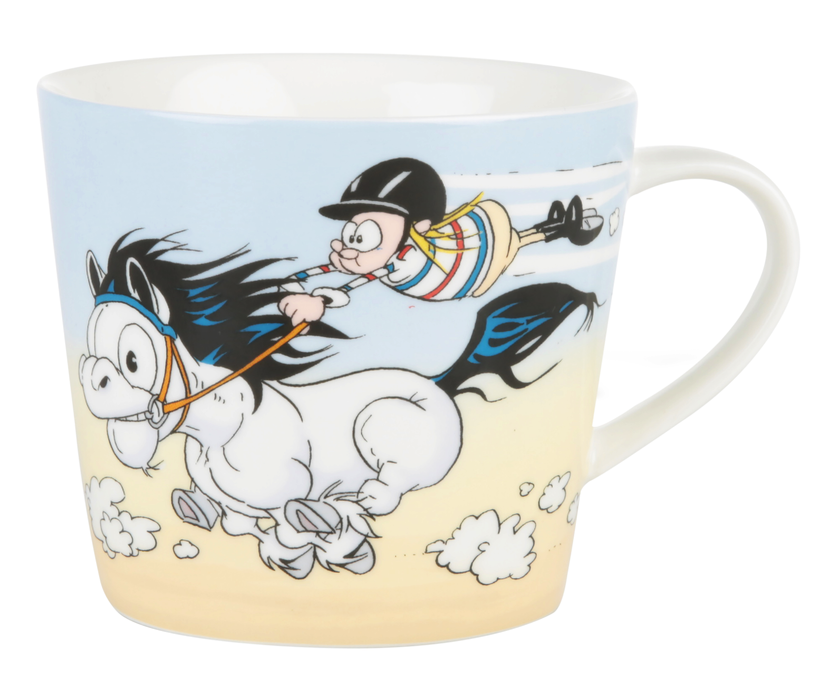 PAKETPRIS - Hästen Mulle - Mugg + Skål + Tallrik - Glädjesprång - 3