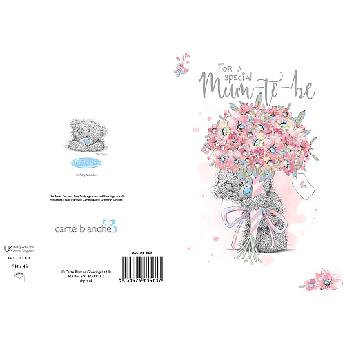 Dubbelvikt kort - Mum to be - Me to you - 3