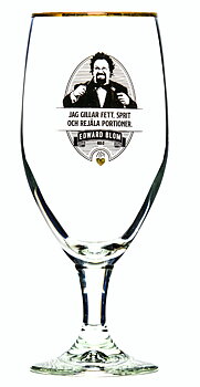 Edward Blom Collection Ölglas No.2 Jag gillar fett
