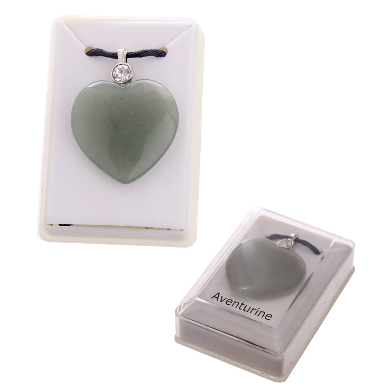 Helande Sten Halsband - Hjärta - 5
