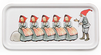Elsa Beskow Bricka - Tomtemor & Tomtefar