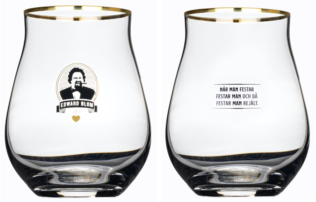 Edward Blom Collection Whiskyglas No.1 När man festar