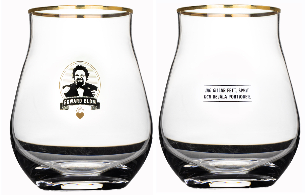 Edward Blom Collection Whiskyglas No.2 Jag gillar fett