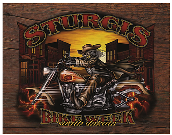 Plåtskylt - Sturgis Wild Bill