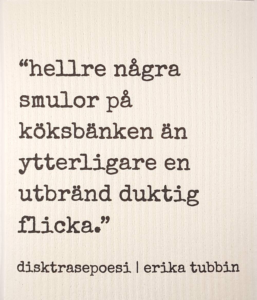 Erika Tubbin Disktrasa Disktrasepoesi Hellre Nellispresenter 