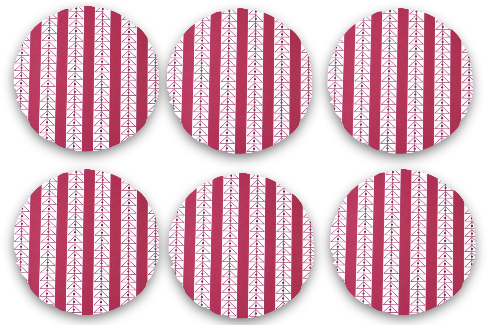 Stig Lindberg Glasunderlägg 6-pack - Abstraction
