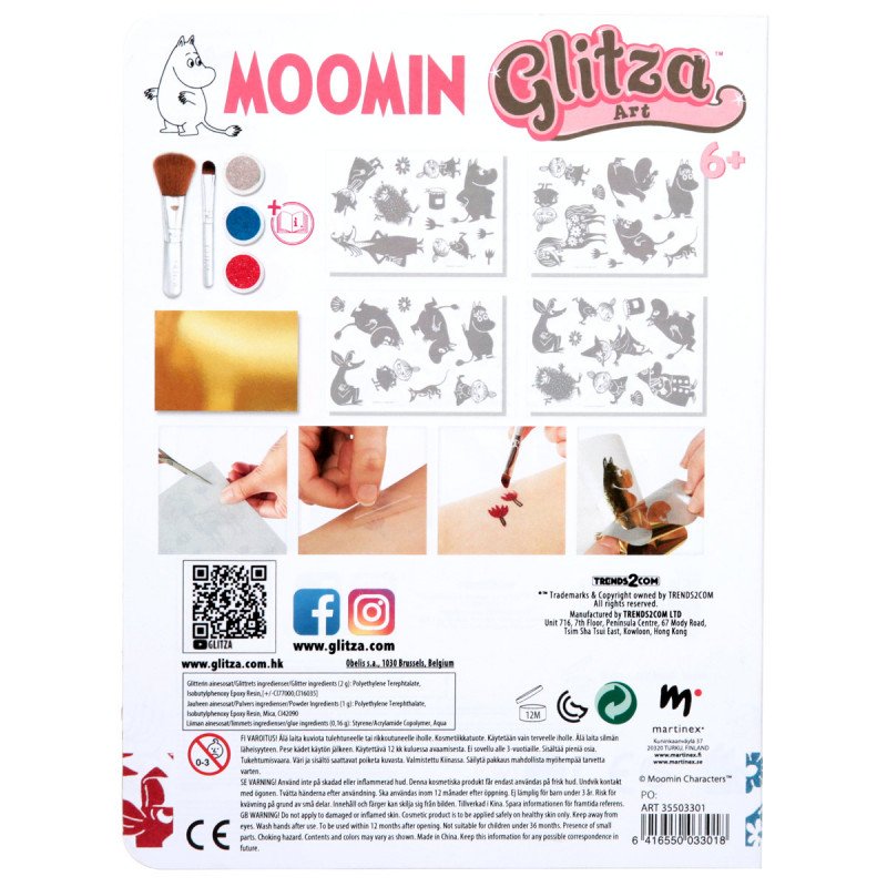 Glitza Moomin Deluxe - Glitter Tattoos - 3