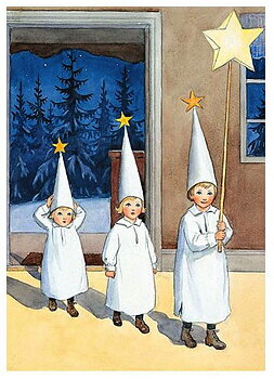 Elsa Beskow Vykort - Stjärngossarna