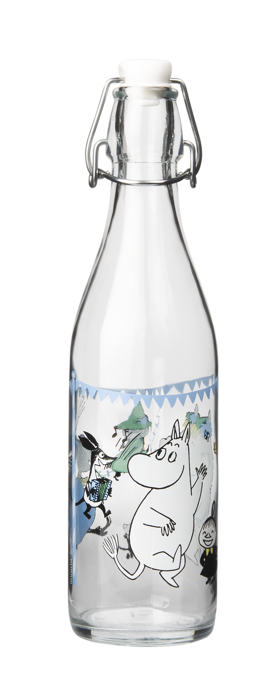 Moomin - Glass bottle with patent cork 0,5 l - Summerparty - 3