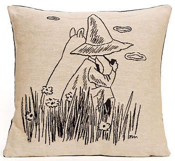 Moomin Cushion Cover, Moomintroll & Snufkin (Aurora Decorari)