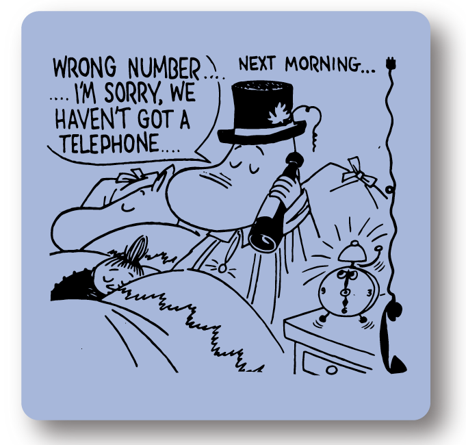 Moomin Glass coasters, Next Morning