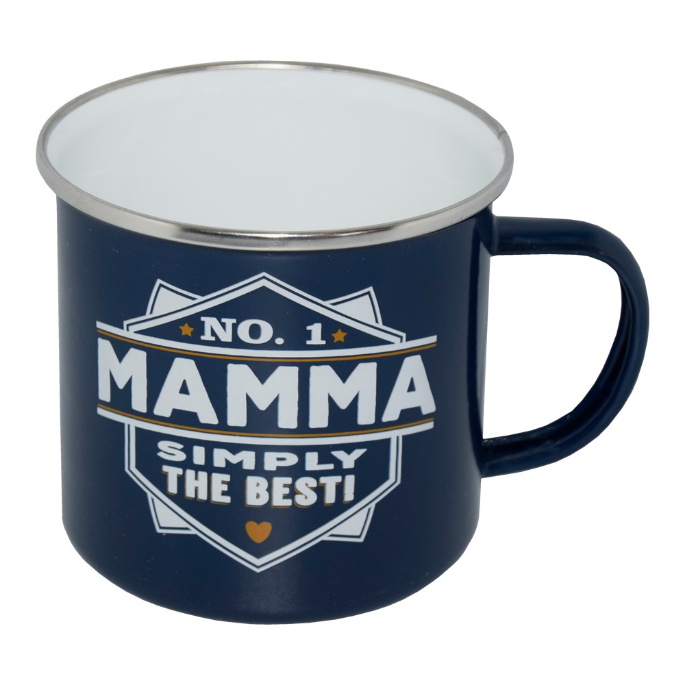 Emaljmugg - No.1 Mamma