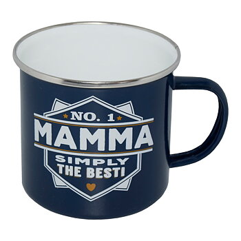 Emaljmugg - No.1 Mamma