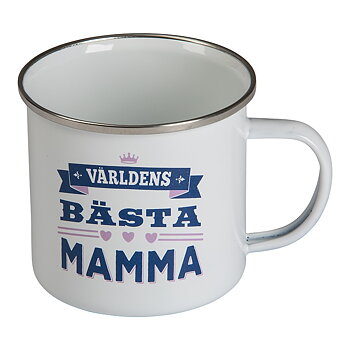 Emaljmugg - Världens Bästa Mamma