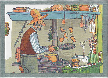Pettson & Findus Bordstablett - Pannkakor (Ekelund Linneväveri)