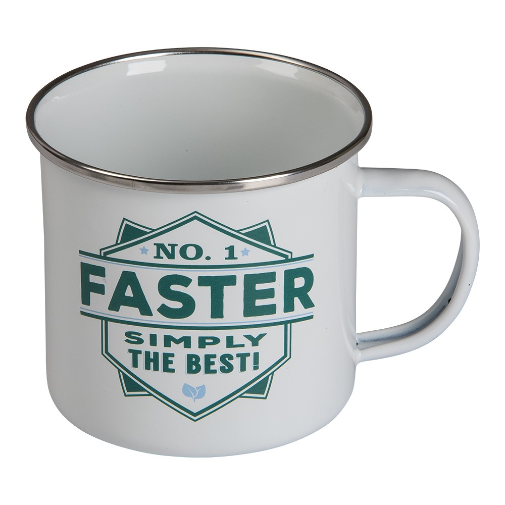 Emaljmugg - No. 1 Faster