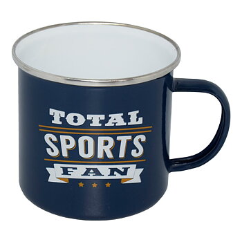 Emaljmugg - Total sports fan