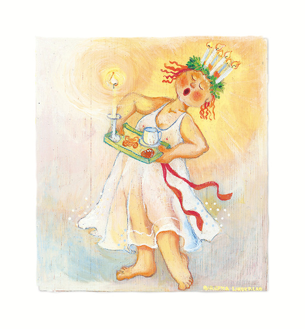 Birgitta Lindeblad Vykort - Lusse Lelle