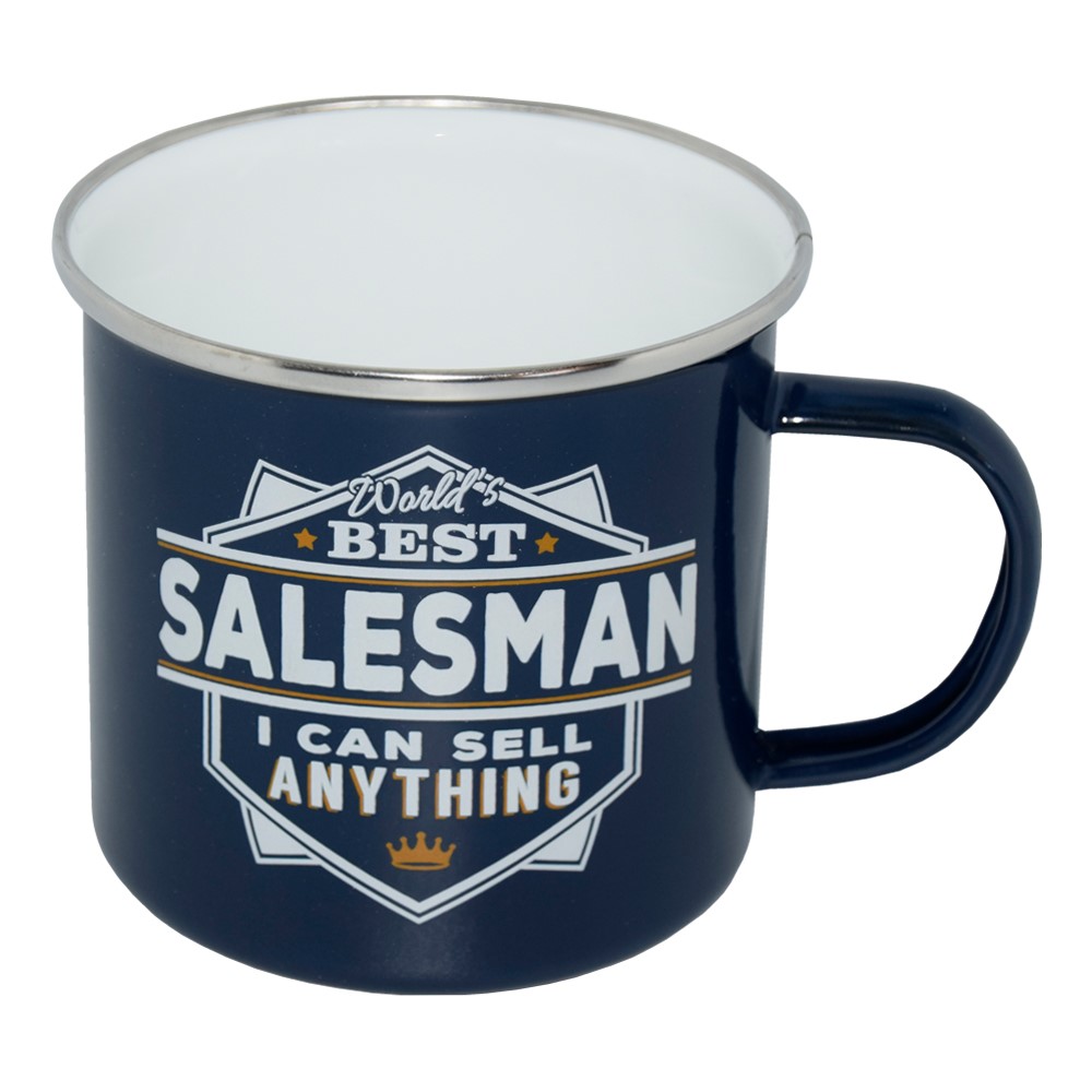 Emaljmugg - Worlds best salesman I can sell everything