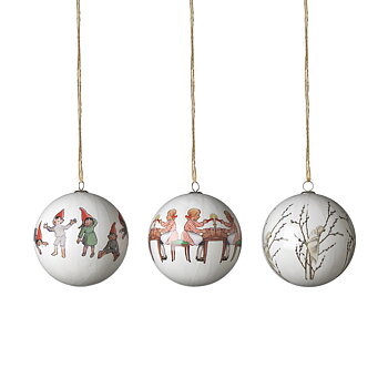 Elsa Beskow Julgranskulor 3-pack (0110)