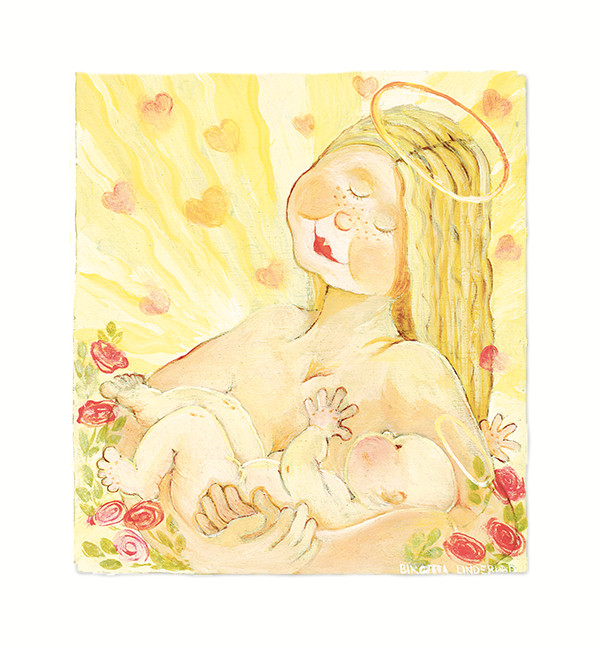 Birgitta Lindeblad Vykort - Madonna