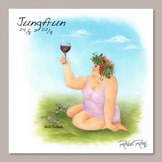 Rakel Rask Vykort - Stjärntecken - Jungfrun