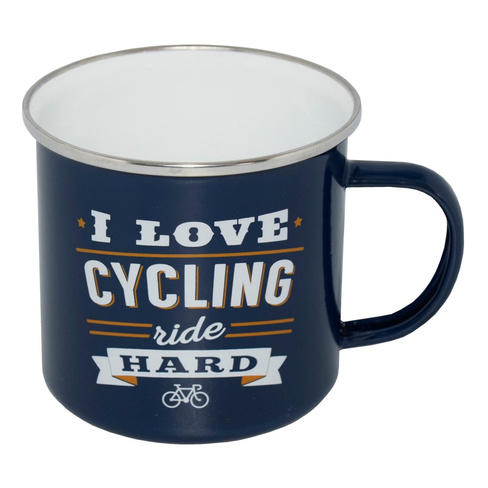 Emaljmugg - I Love Cycling