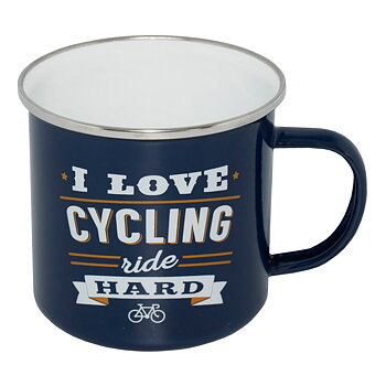 Emaljmugg - I Love Cycling