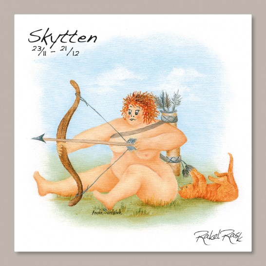 Rakel Rask Vykort - Stjärntecken - Skytten