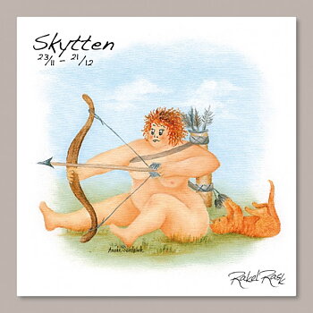 Rakel Rask Vykort - Stjärntecken - Skytten