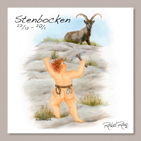 Rakel Rask Vykort - Stjärntecken - Stenbocken