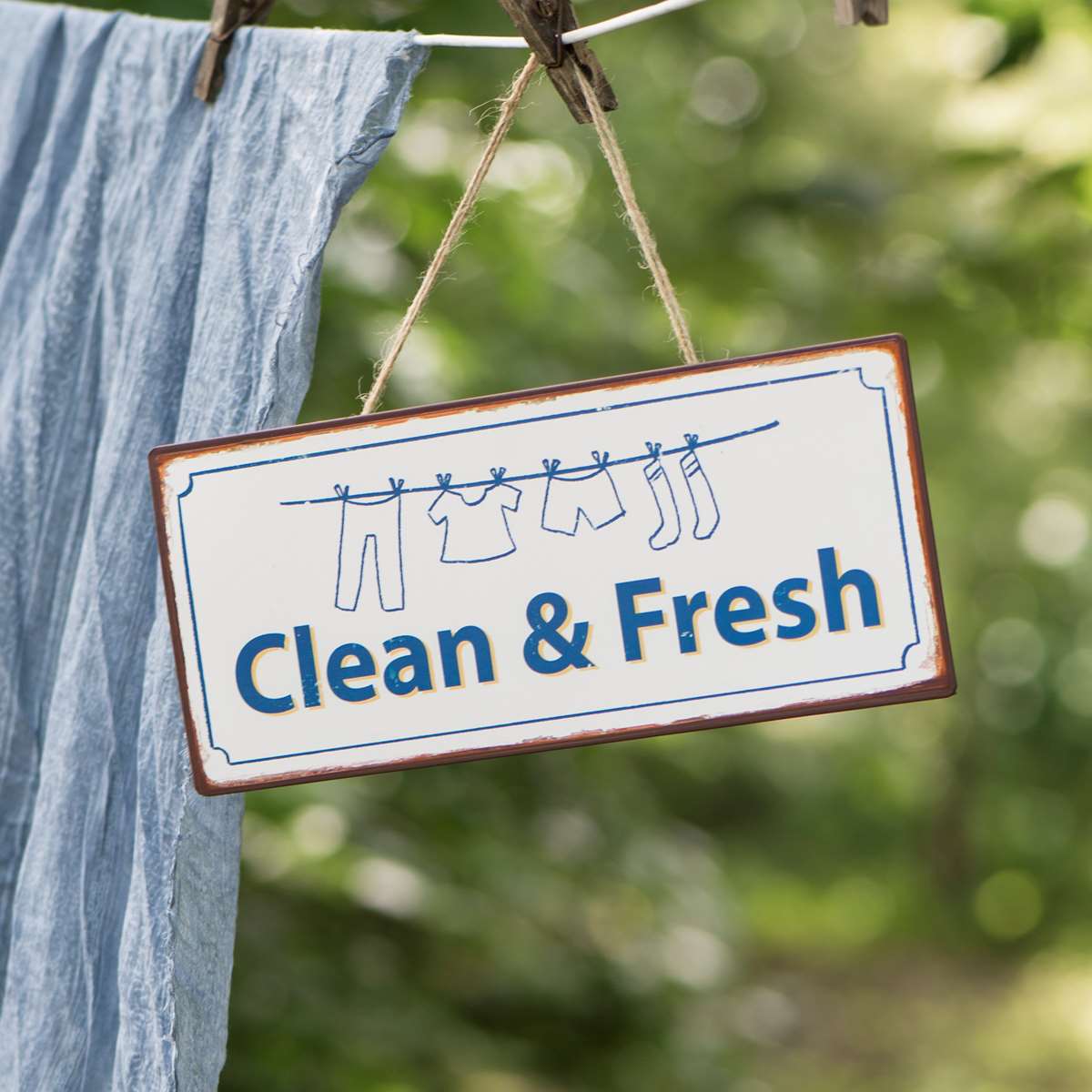 Plåtskylt - Clean & Fresh - 2