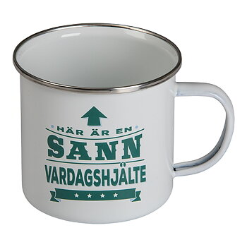 Emaljmugg - Vardagshjälte