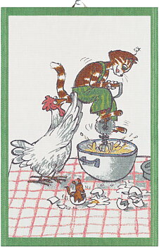 Pettson & Findus Kökshandduk - Vispar (Ekelund Linneväveri)
