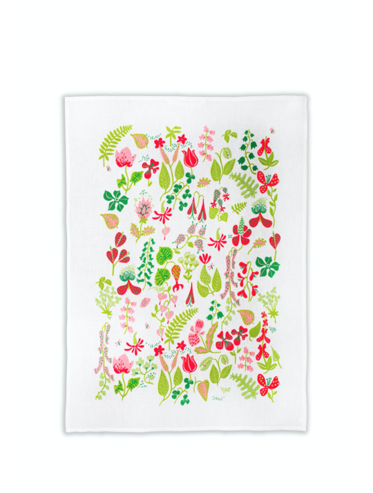 Stig Lindberg Kökshandduk - Herbarium Rosa - 2
