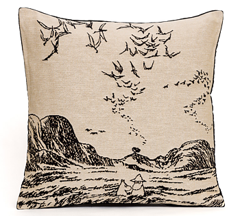 Moomin Cushion Cover, Moomin in sea (Aurora Decorari)