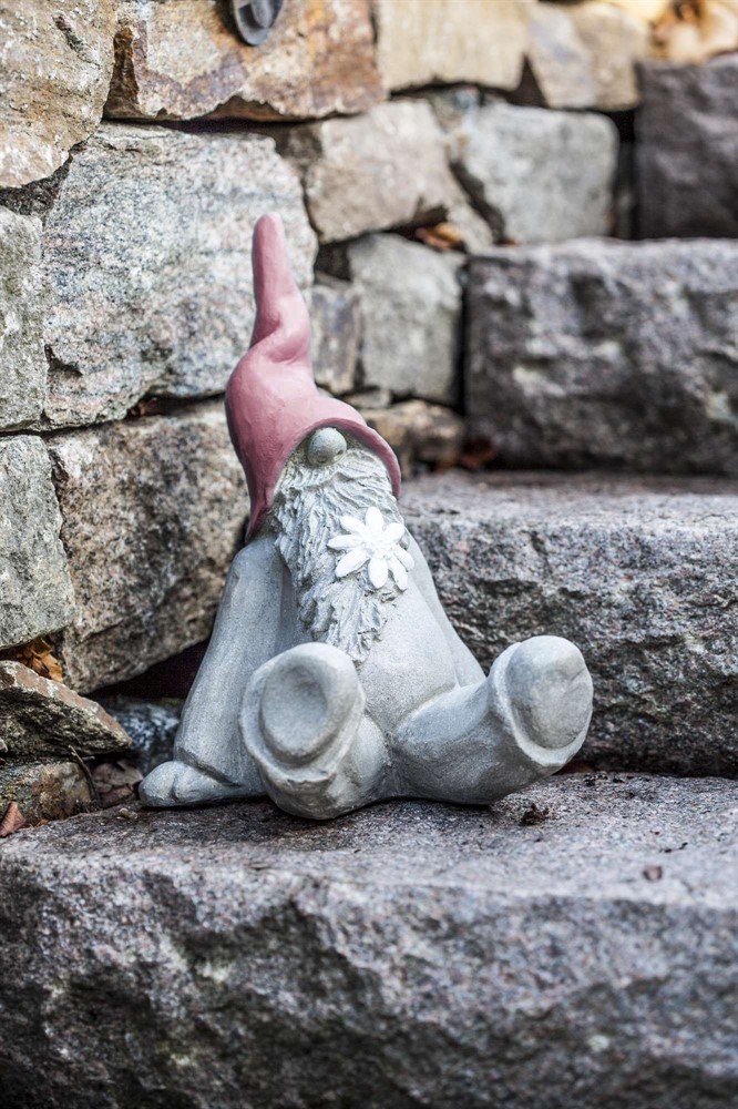 Trädgårdstomten Björn 15,5 cm - Rosa - Nääsgränsgården