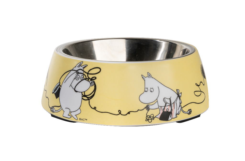 Moomin Pets - Matskål 17,5 cm - Gul - 2