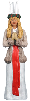 Lucia Figurin 40 cm - Sverigealmanackans stora Luciatåg