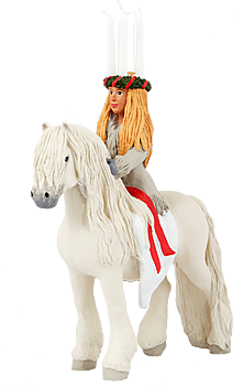 Ridande Lucia Figurin 22 cm -  Erkers Marie Persson