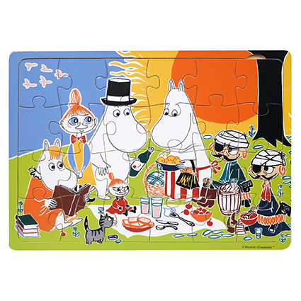 Mumin Träpussel 24 bitar - Picknick