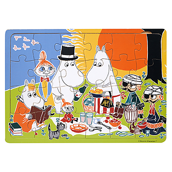 Moomin Wooden Puzzle 24 pcs - Picnic