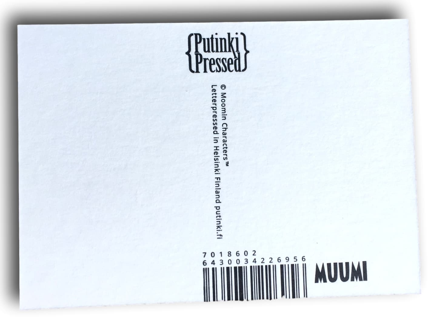 Moomincard, Letterpressed postcard, Too-Ticki - 3
