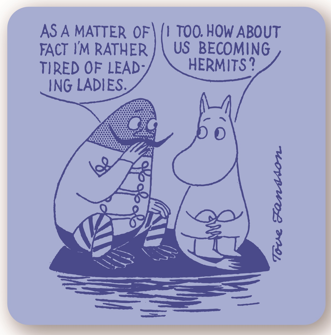 Moomin Glass coaster, Hermits