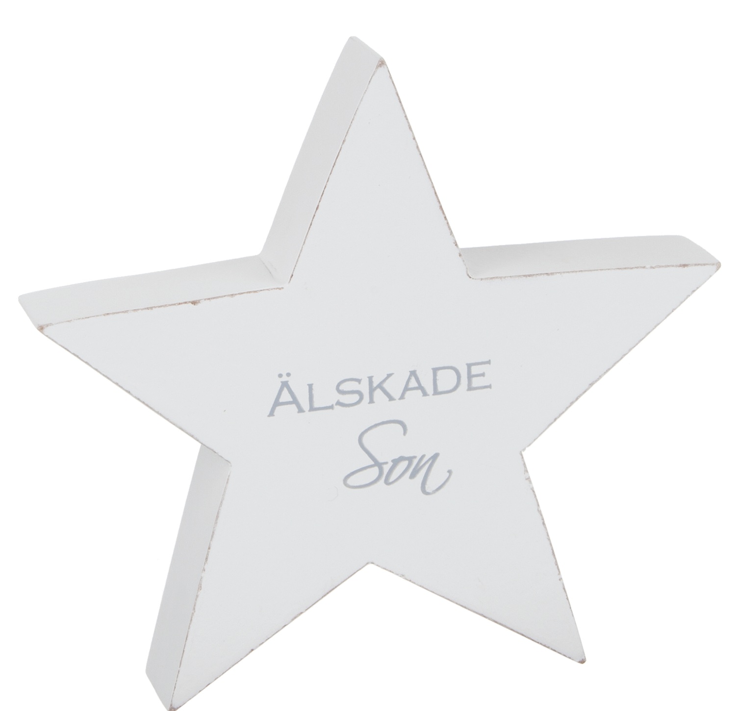 Stående Stjärna med Text, Älskade son