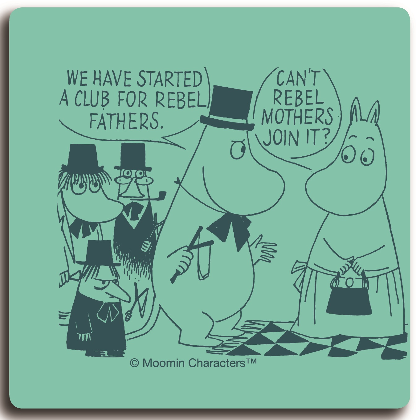 Mumin Glasunderlägg - The Rebels