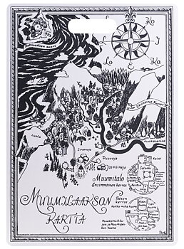 Moomin Cutting/Serving Board -The Map