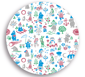 Moomin Pot coaster - Moomin Pattern Design