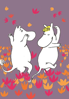 Double Moomincard + Envelope - Dance
