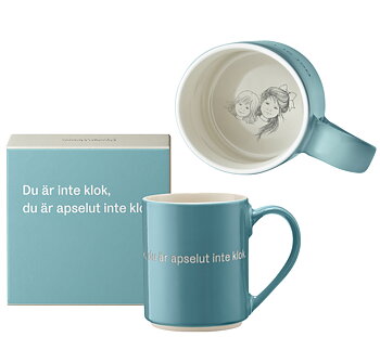 Astrid Lindgren Citat Mugg - “Du är inte klok, du är apselut inte klok.”